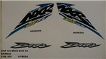 Ficha técnica e caractérísticas do produto Faixa Nxr 125 Bros Ks 04 - Moto Cor Branca - Kit 616 - Jotaesse