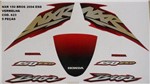 Ficha técnica e caractérísticas do produto Faixa Nxr 150 Bros 04 - Moto Cor Vermelha - Kit 623 - Jotaesse