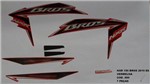 Ficha técnica e caractérísticas do produto Faixa Nxr 150 Bros Es 10 - Moto Cor Vermelha - Kit 889 - Jotaesse