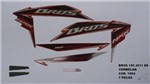 Ficha técnica e caractérísticas do produto Faixa Nxr 150 Bros Es 11 - Moto Cor Vermelha Kit 1004 - Jotaesse