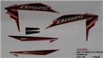 Faixa Nxr 150 Bros Es Mix 10 - Moto Cor Preta - Kit 899 - Jotaesse