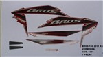 Ficha técnica e caractérísticas do produto Faixa Nxr 150 Bros Esd 07 - Moto Cor Branca - Kit 776 - Jotaesse