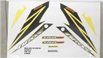 Ficha técnica e caractérísticas do produto Faixa Nxr 150 Bros Ks 08 - Moto Cor Amarela - Kit 825 - Jotaesse