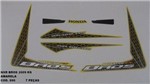 Ficha técnica e caractérísticas do produto Faixa Nxr 150 Bros Ks 09 - Moto Cor Amarela - Kit 990 - Jotaesse