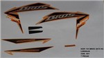 Ficha técnica e caractérísticas do produto Faixa Nxr 150 Bros Ks 10 - Moto Cor Laranja - Kit 891 - Jotaesse
