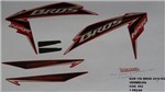 Ficha técnica e caractérísticas do produto Faixa Nxr 150 Bros Ks 10 - Moto Cor Vermelha - Kit 892 - Jotaesse