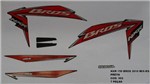 Ficha técnica e caractérísticas do produto Faixa Nxr 150 Bros Ks Mix 10 - Moto Cor Preta - Kit 902 - Jotaesse
