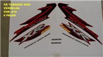 Ficha técnica e caractérísticas do produto Faixa Xr 250 Tornado 04 - Moto Cor Vermelha - Kit 614 - Jotaesse
