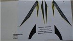 Ficha técnica e caractérísticas do produto Faixa Xr 250 Tornado 07 - Moto Cor Amarela - Kit 761 - Jotaesse