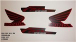 Ficha técnica e caractérísticas do produto Faixas Cg 125 Fan Es 12 - Moto Cor Vermelha - Kit 1037 - Jotaesse