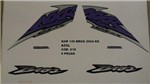 Ficha técnica e caractérísticas do produto Faixas Nxr 125 Bros Ks 04 - Moto Cor Azul - Kit 618 - Jotaesse