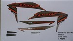 Ficha técnica e caractérísticas do produto Faixas Nxr 150 Bros Ks 11 - Moto Cor Preta - Kit 1002 - Jotaesse