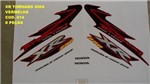 Ficha técnica e caractérísticas do produto Faixas Xr 250 Tornado 04 - Moto Cor Vermelha - Kit 614 - Jotaesse