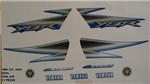 Ficha técnica e caractérísticas do produto Faixas Ybr 125 05 - Moto Cor Azul (640 - Kit Adesivos) - Jotaesse