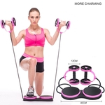 Ficha técnica e caractérísticas do produto Ferramenta de fitness roda rolo Abdominal Muscle Exercise Equipment resistência elástica Multi-funcional