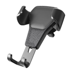 Ficha técnica e caractérísticas do produto Hao Teste Padrão De Couro Universal Gravidade Car Phone Holder Clipe Air Vent Mount Stand Holder Car Vehicle Mount