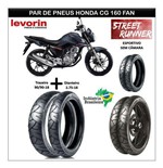 Ficha técnica e caractérísticas do produto Honda Cg 160 Fan Pneu Dianteiro Traseiro Street Runner - Levorin