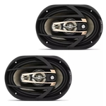 Ficha técnica e caractérísticas do produto Hurricane Par Alto Falante QR69 Quadriaxial 300w Rms 6x9