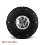 Ficha técnica e caractérísticas do produto Jogo 12 Calota Centro Roda Ferro VW Amarok Aro 13 14 15 4 Furos