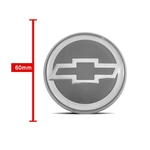 Ficha técnica e caractérísticas do produto Jogo 4 Calota Centro Roda Chevrolet Astra Sunny Emblema Prata