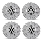 Ficha técnica e caractérísticas do produto Jogo 4 Calota Centro Roda KR 1560 Emblema VW