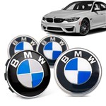 Ficha técnica e caractérísticas do produto Jogo 4 Calota Centro Roda Original BMW M3 2019+ Emblema Azul
