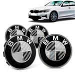 Ficha técnica e caractérísticas do produto Jogo 4 Calota Centro Roda Original BMW Serie 3 2019+ Emblema Preto