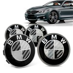 Ficha técnica e caractérísticas do produto Jogo 4 Calota Centro Roda Original BMW Serie 4 2019+ Emblema Preto