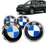 Ficha técnica e caractérísticas do produto Jogo 4 Calota Centro Roda Original BMW X1 2016+ Emblema Azul