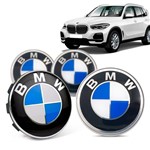 Ficha técnica e caractérísticas do produto Jogo 4 Calota Centro Roda Original BMW X5 2019+ Emblema Azul