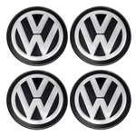 Ficha técnica e caractérísticas do produto Jogo 4 Calota Centro Roda Vw Gol Turbo 2001 com Emblema Calota