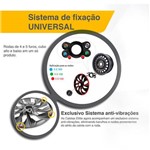 Ficha técnica e caractérísticas do produto Jogo Calota Triton Preta / Grafite Aro 13 Vw Gol G3