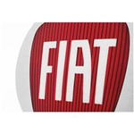 Ficha técnica e caractérísticas do produto Jogo 4 Emblema Roda Fiat Punto Vermelho 58mm Calota