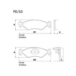 Ficha técnica e caractérísticas do produto Jogo 4 Pastilhas de Freio Pd55 Ford Fiesta Ka / UN / FRASLE