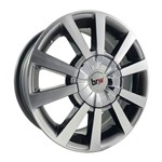 Jogo 4 Rodas Aro 14 Brw 880 4x100/108 Chromo Black Diamante Tala 6 Et38