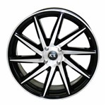 Ficha técnica e caractérísticas do produto Jogo 4 Rodas Kr K-51 Vossen Aro 17 4x100 Preto e Diamante (bd) Tala 7 Et40