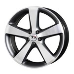 Jogo de Rodas Kr K-69 Aro 17 4x100 Black Gloss Tala 7 Et 40