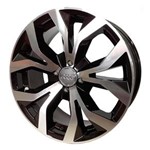 Ficha técnica e caractérísticas do produto Jogo 4 Rodas Kr R-35 Audi Rs6 Aro 17 4X108 Preto e Diamante Tala 7 Et 40