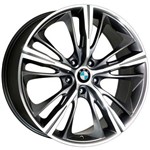 Ficha técnica e caractérísticas do produto Jogo 4 Rodas Kr R-55 Bmw 4 Series Aro 18 5x112 Grafite e Diamante Tala 7 Et 40