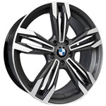 Jogo 4 Rodas Kr R-56 Bmw M6 Aro 20 5x112 Grafite e Diamante Tala 7,5 Et 40