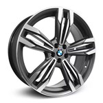 Jogo 4 Rodas Kr R-56 Bmw M6 Aro 20 5x112 Grafite e Diamante Tala 7,5 Et 40