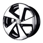 Jogo 4 Rodas Kr R-71 Golf Gti Alemão Aro 17 4x108 Preto e Diamante Tala 7 Et 38