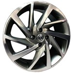 Jogo 4 Rodas Kr R-93 Novo Polo Aro 18 4x100 Grafite e Diamante Tala 7 Et 40