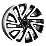 Jogo 4 Rodas Kr S01 Nissan Frontier Aro 18 6x114 Preto e Diamante Tala 8,5 Et 33