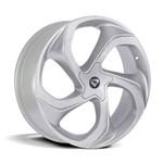 Jogo 4 Rodas Volcano Concept Aro 20 5x100 Prata Tala 7,5 Et 42