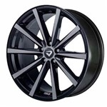 Ficha técnica e caractérísticas do produto Jogo 4 Rodas Volcano Monaco Aro 18 4X100 Preto e Diamante Tala 7 Et 35