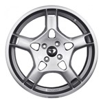 Ficha técnica e caractérísticas do produto Jogo 4 Rodas Volcano Stuttgart Porsche Aro 17 4X100 Prata Tala 7 ET 40