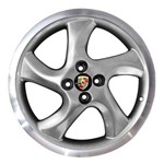 Ficha técnica e caractérísticas do produto Jogo 4 Rodas Zunky Zk-620 Porsche Cup Aro 17 4x100 Prata e Diamante Tala 7 Et 40