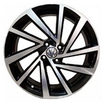 Ficha técnica e caractérísticas do produto Jogo 4 Rodas Zunky Zk-780 Golf R 2018 Aro 17 4x100 Preto e Diamante Tala 7 Et 40