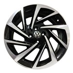 Jogo 4 Rodas Zunky Zk-800 Novo Polo Tsi Aro 17 5x100 Preto e Diamante Tala 7 Et 40